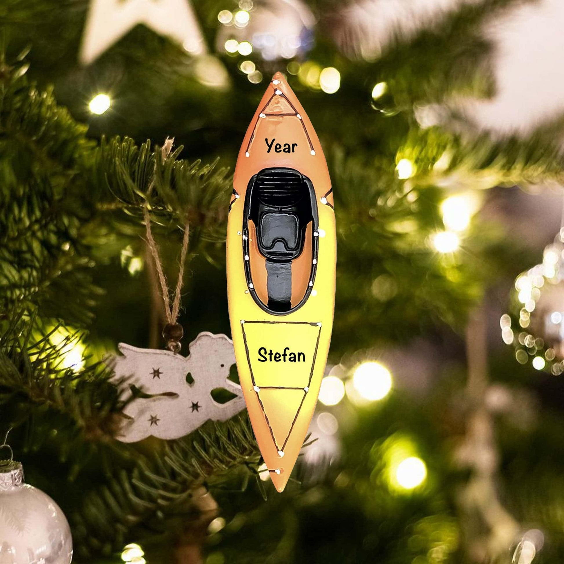 A1791 Personalized Kayak Christmas Ornament