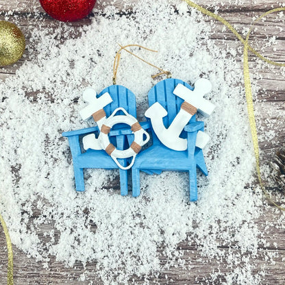 Adorno personalizado de sillas náuticas Adirondack