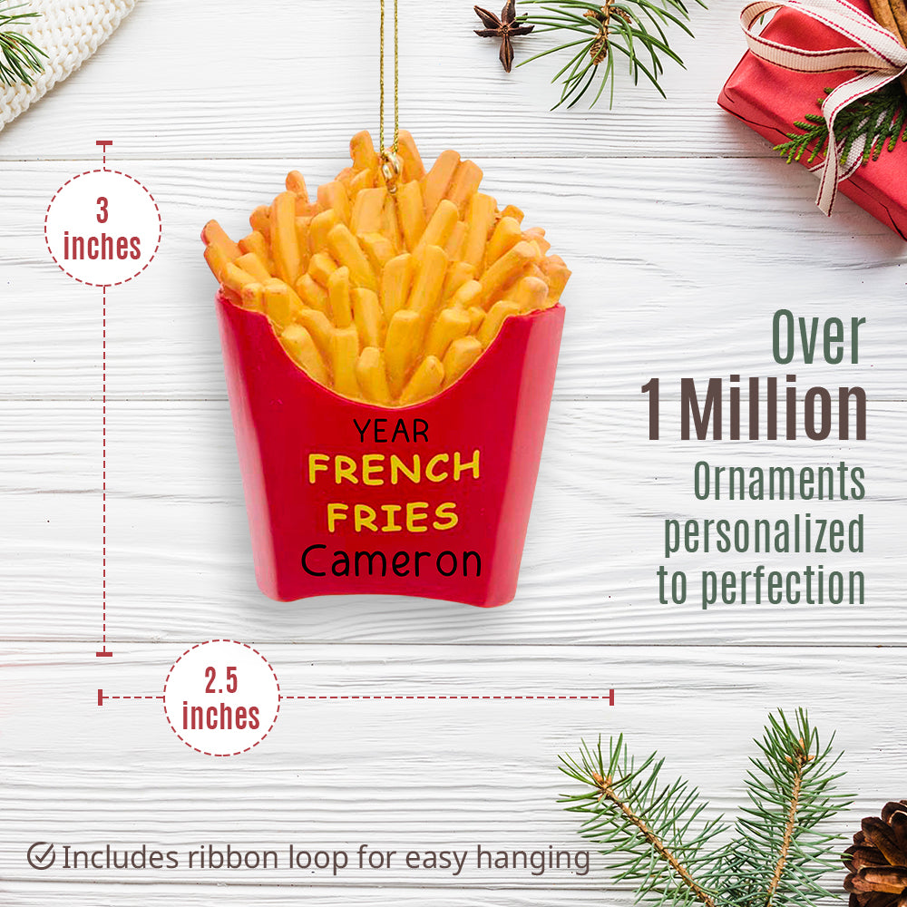 French Fries Christmas Ornament