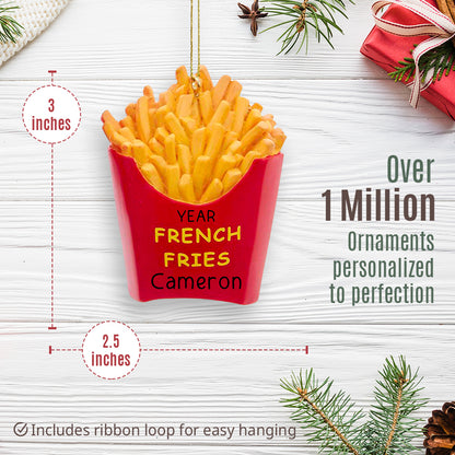 French Fries Christmas Ornament