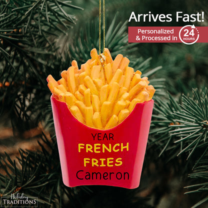 French Fries Christmas Ornament