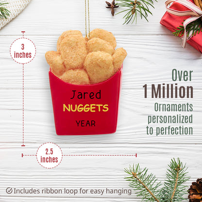 Chicken Nuggets Christmas Ornament - 3D