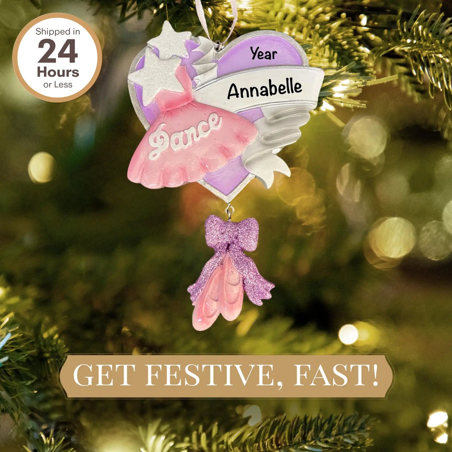 Adorno navideño de danza - Bailarina 