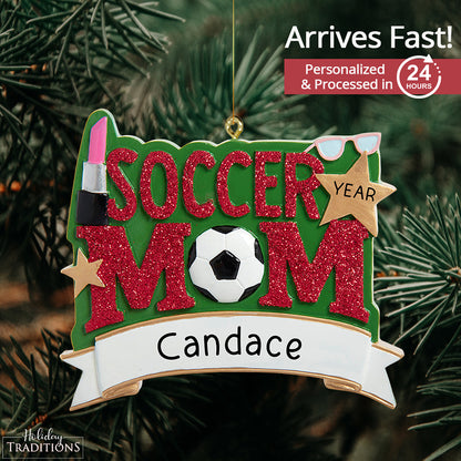 Soccer Mom Christmas Ornament