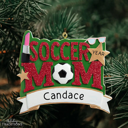 Soccer Mom Christmas Ornament