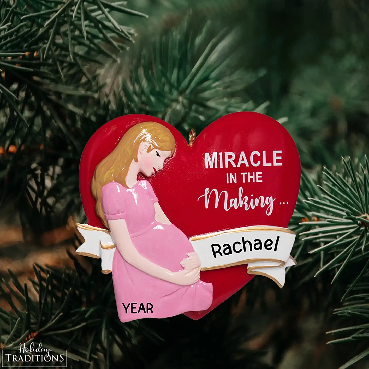 Adorno personalizado para futura mamá 