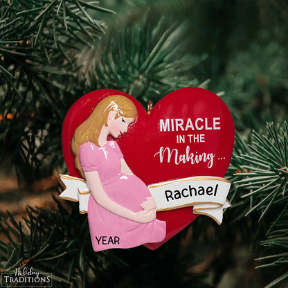 Adorno personalizado para futura mamá 