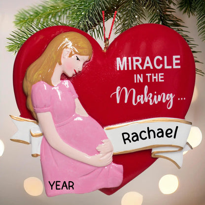 Adorno personalizado para futura mamá 