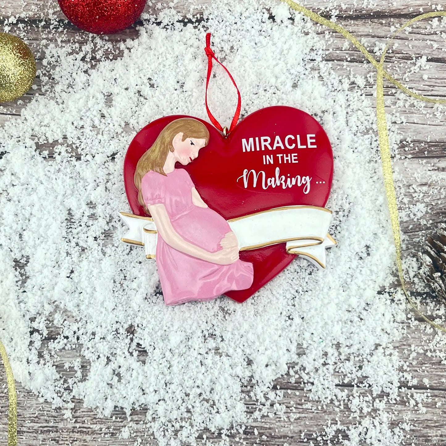 Adorno personalizado para futura mamá 