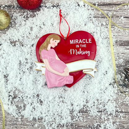 Adorno personalizado para futura mamá 