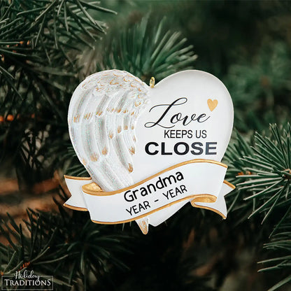 Adorno personalizado conmemorativo de amor