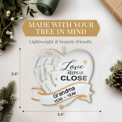 Adorno personalizado conmemorativo de amor