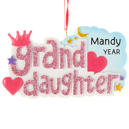 Grand Daughter Christmas Ornament