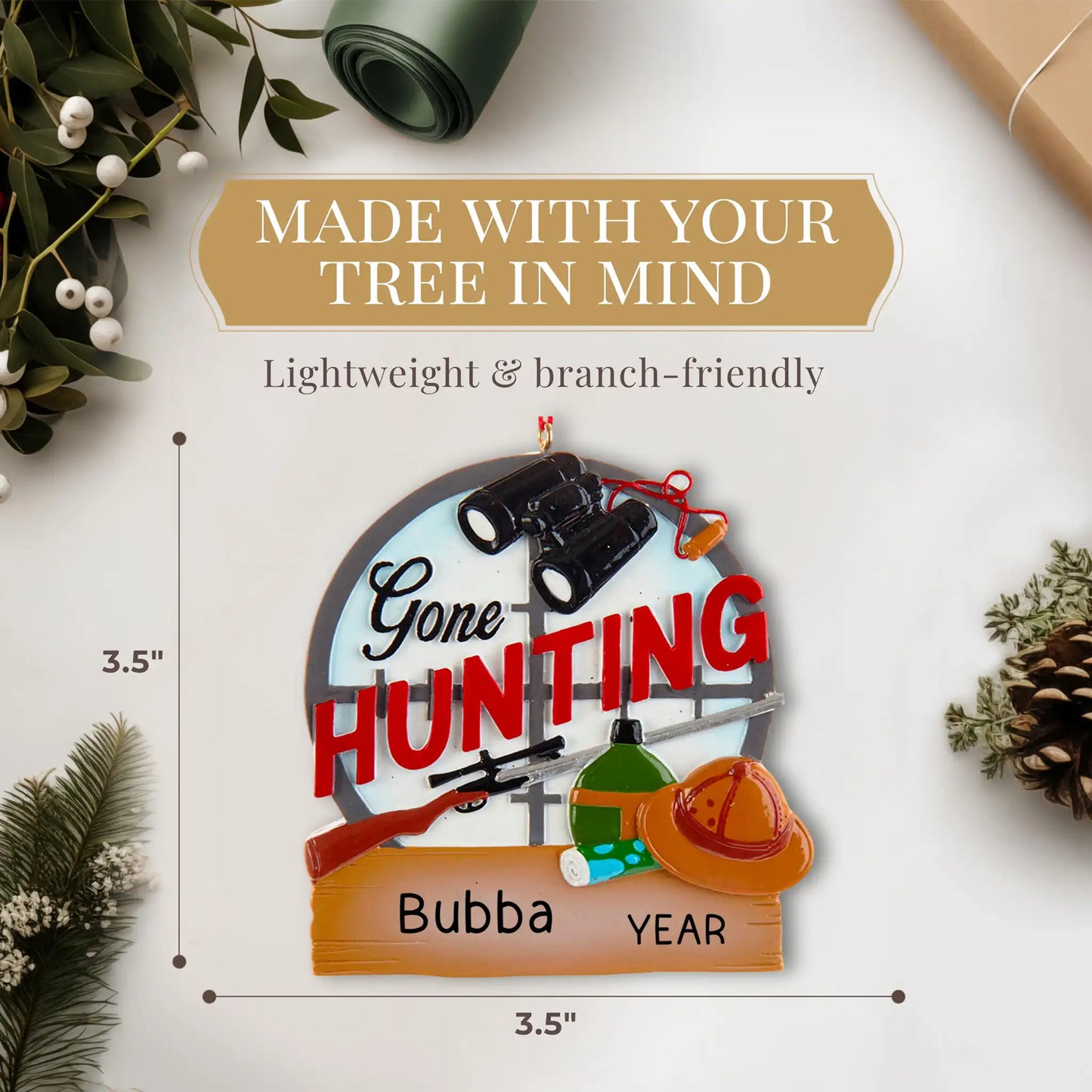 Adorno navideño "Gone Hunting"