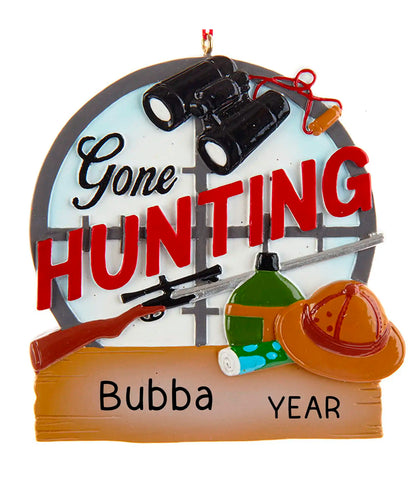 Gone Hunting Christmas Ornament