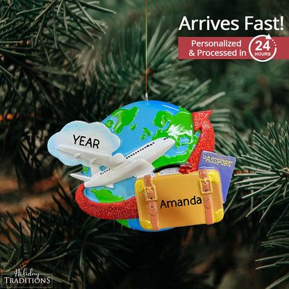 Travel Christmas Ornament