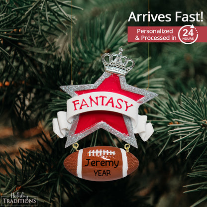 Fantasy Football Christmas Ornament