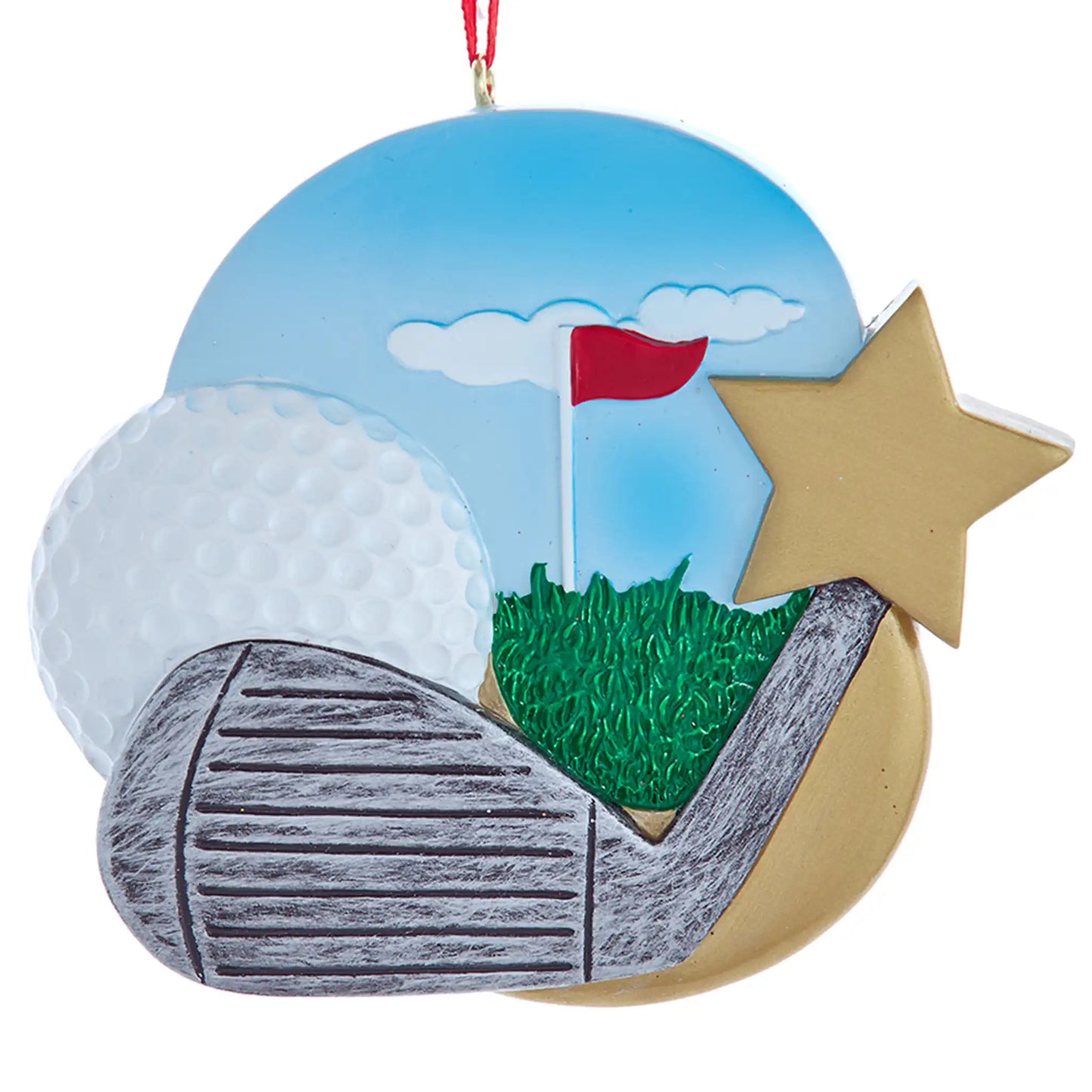 Golf Star Christmas Ornament