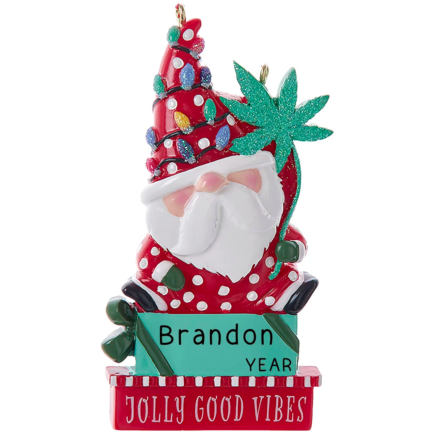 Cannabis Santa Christmas Ornament