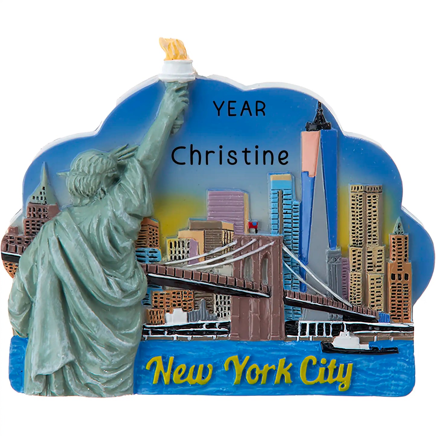 New York City Skyline Personalized Ornament