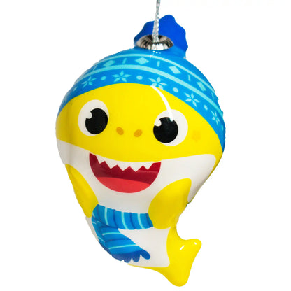 Baby Shark Winter Christmas Ornament