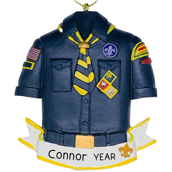 Adorno navideño de los Boy Scouts
