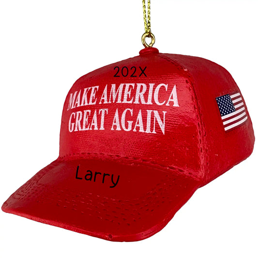 MAGA Trump Hat 2025 Personalized Ornament