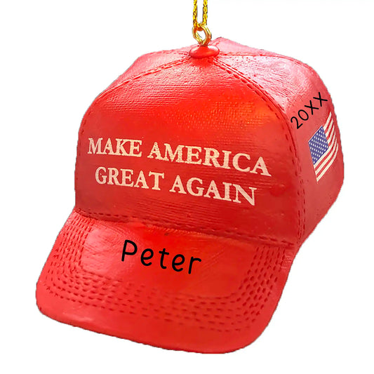 MAGA hat Trump 2024 Personalized Ornament