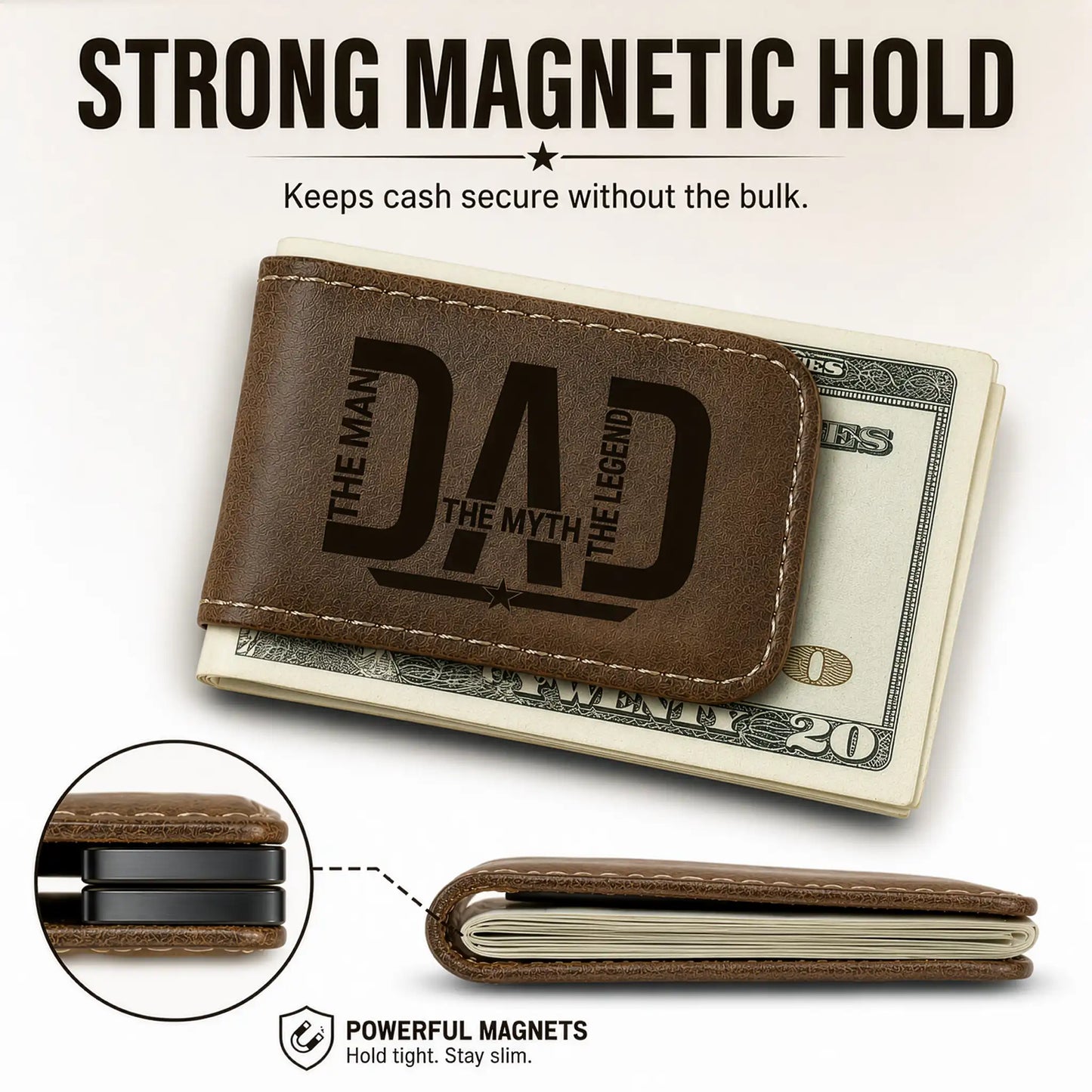 Personalized Dad Money Clip
