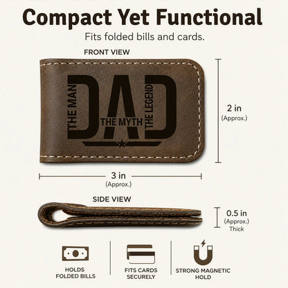Personalized Dad Money Clip
