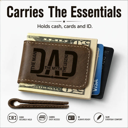 Personalized Dad Money Clip