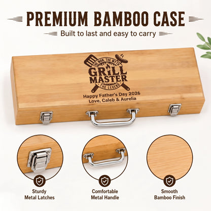Personalized Dad BBQ Set - Grill Master
