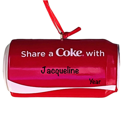 CC2213 Coke Can Coca Cola Personalized Christmas Ornament