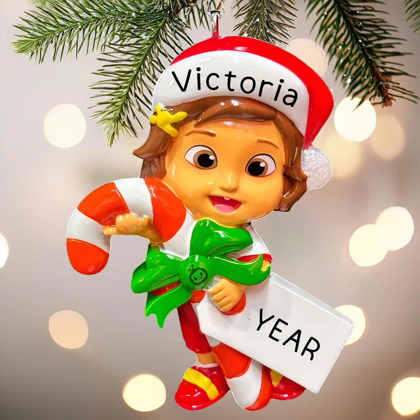 Cocomelon Nina Christmas Ornament