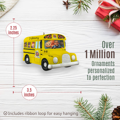 CoComelon School Bus Christmas Ornament