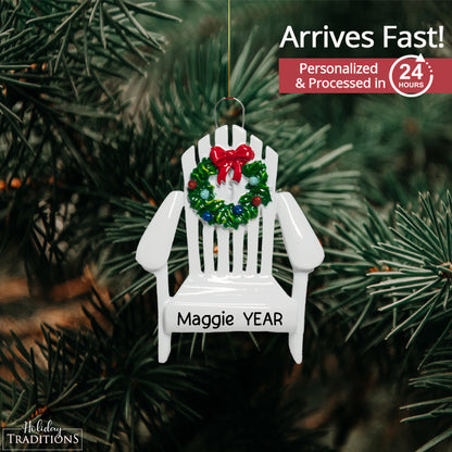 Adirondack Chair Christmas Ornament