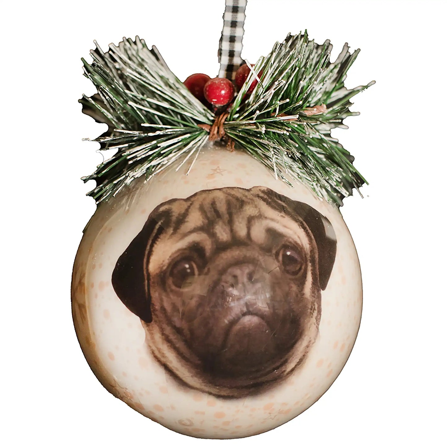 Pug Personalized Ornament