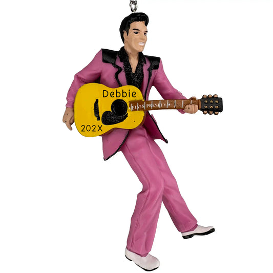 Elvis Presley Personalized Ornament with Guitar