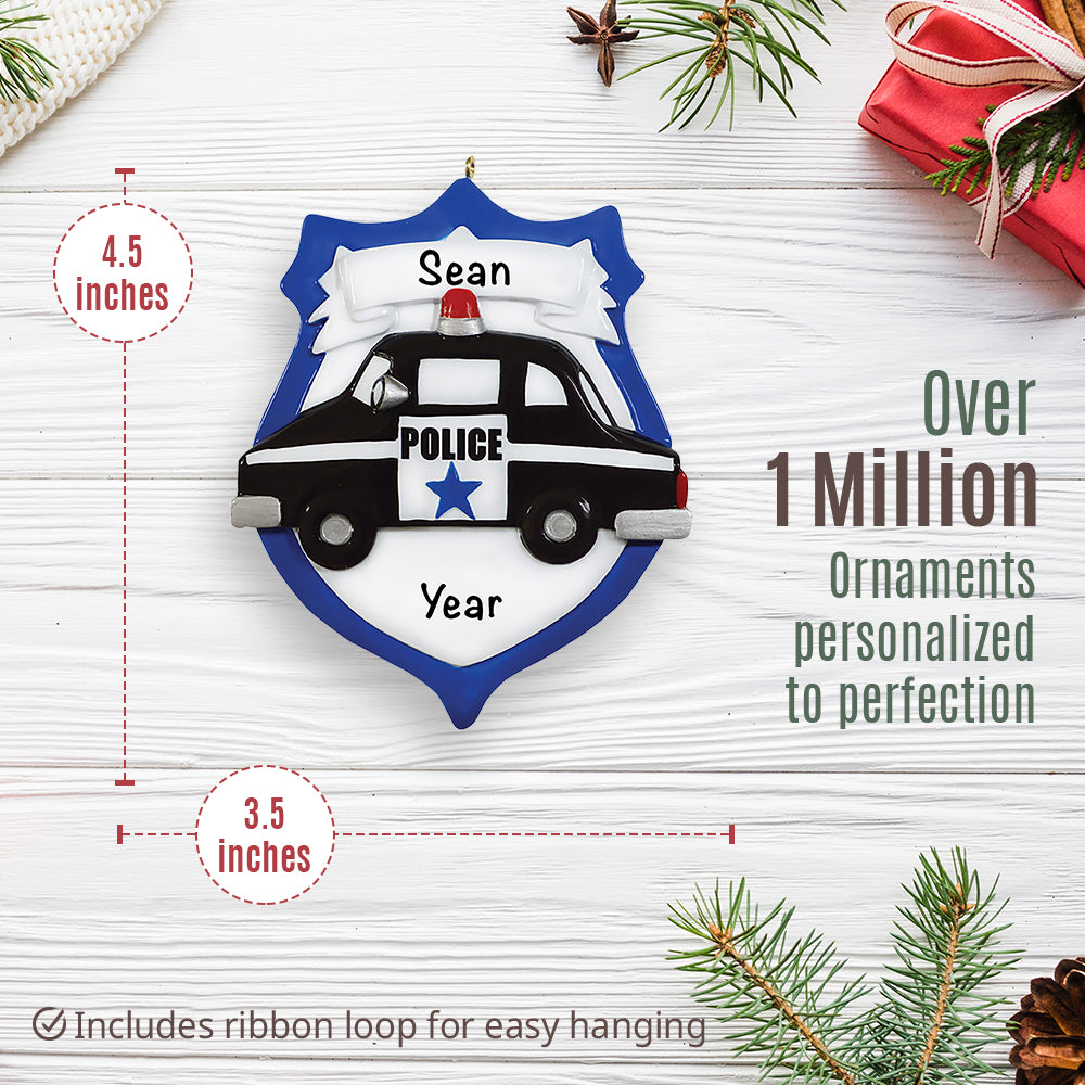 Police Emblem Christmas Ornament