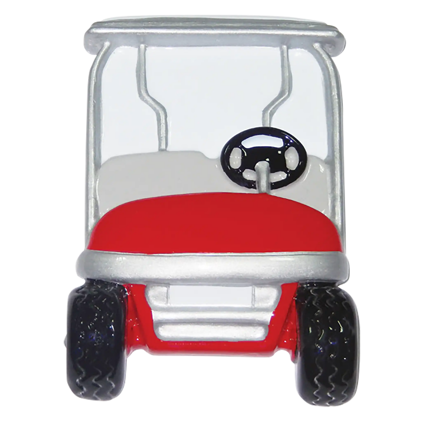 Red Golf Cart Personalized Christmas Ornament