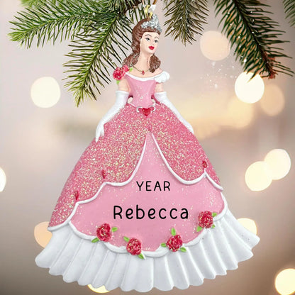 Personalized Princess Christmas Ornament