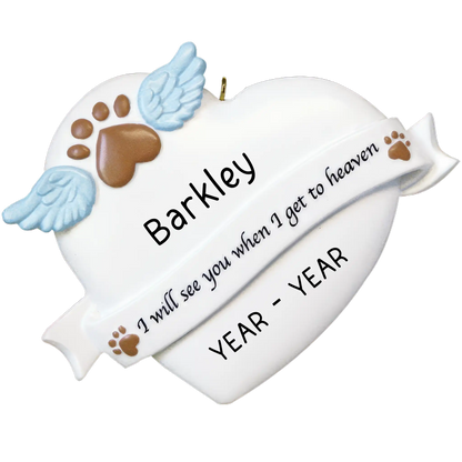 Pet Memorial Christmas Ornament