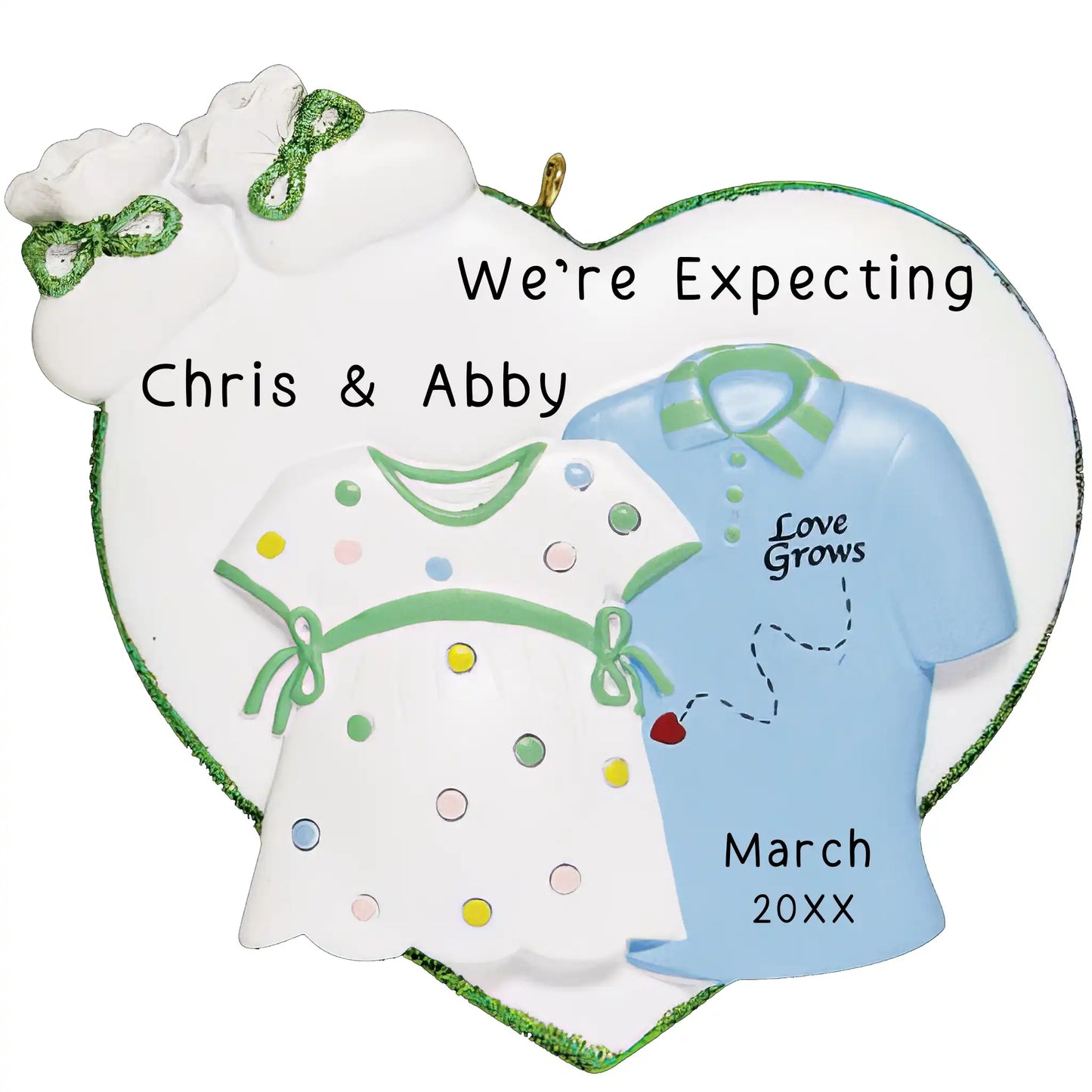 Love Grows Expecting Christmas Ornament