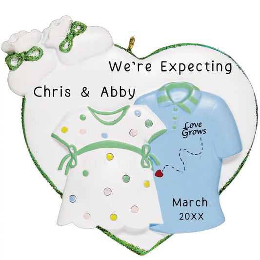 Love Grows Expecting Christmas Ornament