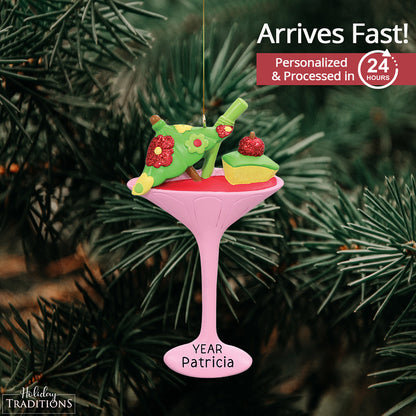 Martini Glass Cocktail Christmas Ornament