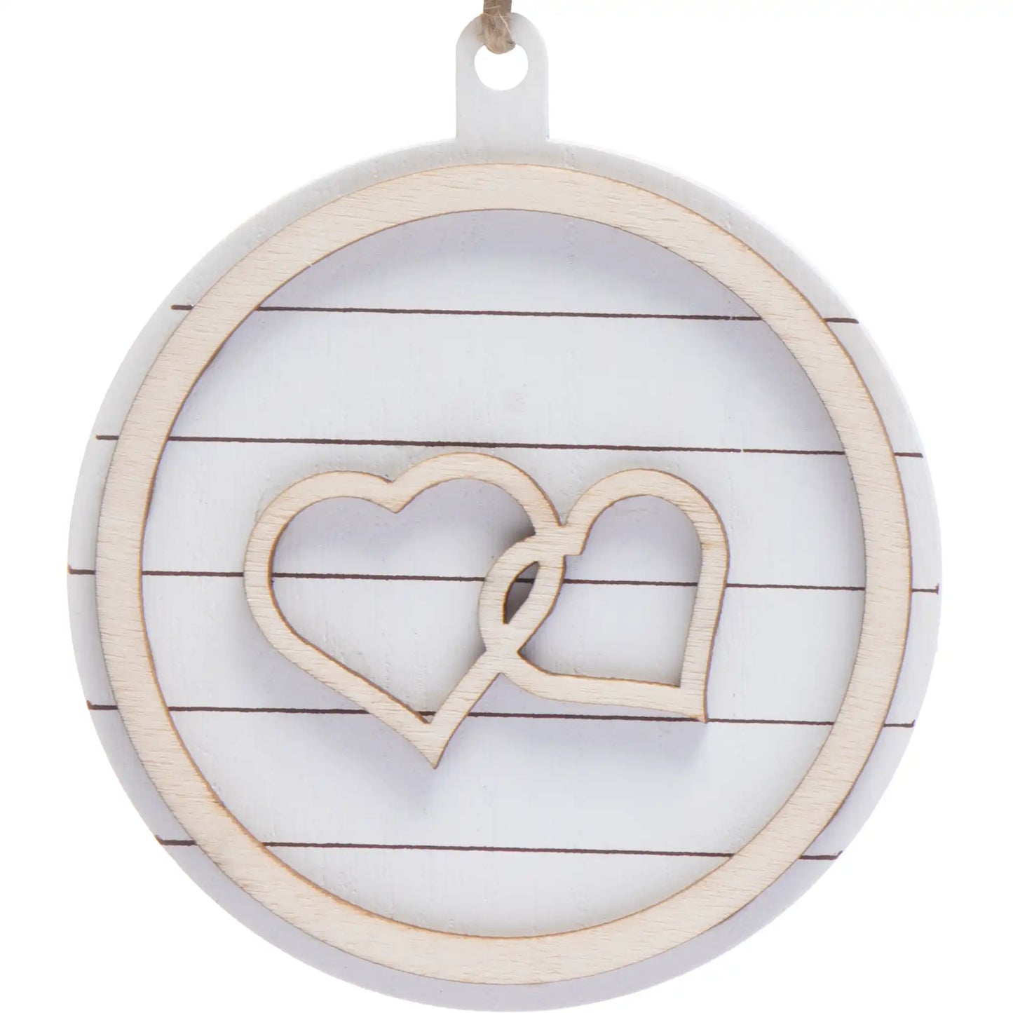 Interlocking Heart Love Personalized Ornament