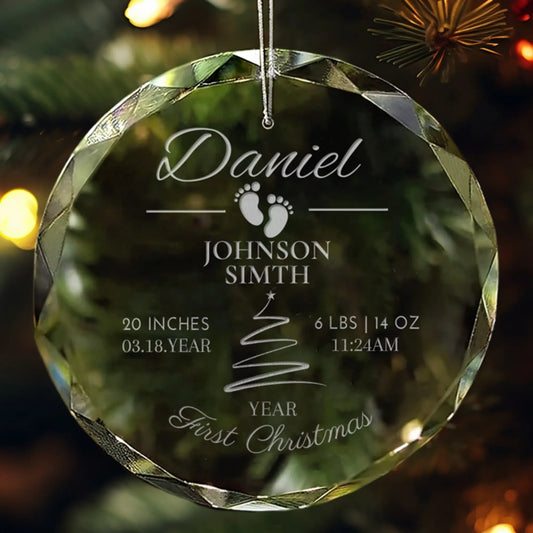 Primer adorno personalizado del bebé - Árbol