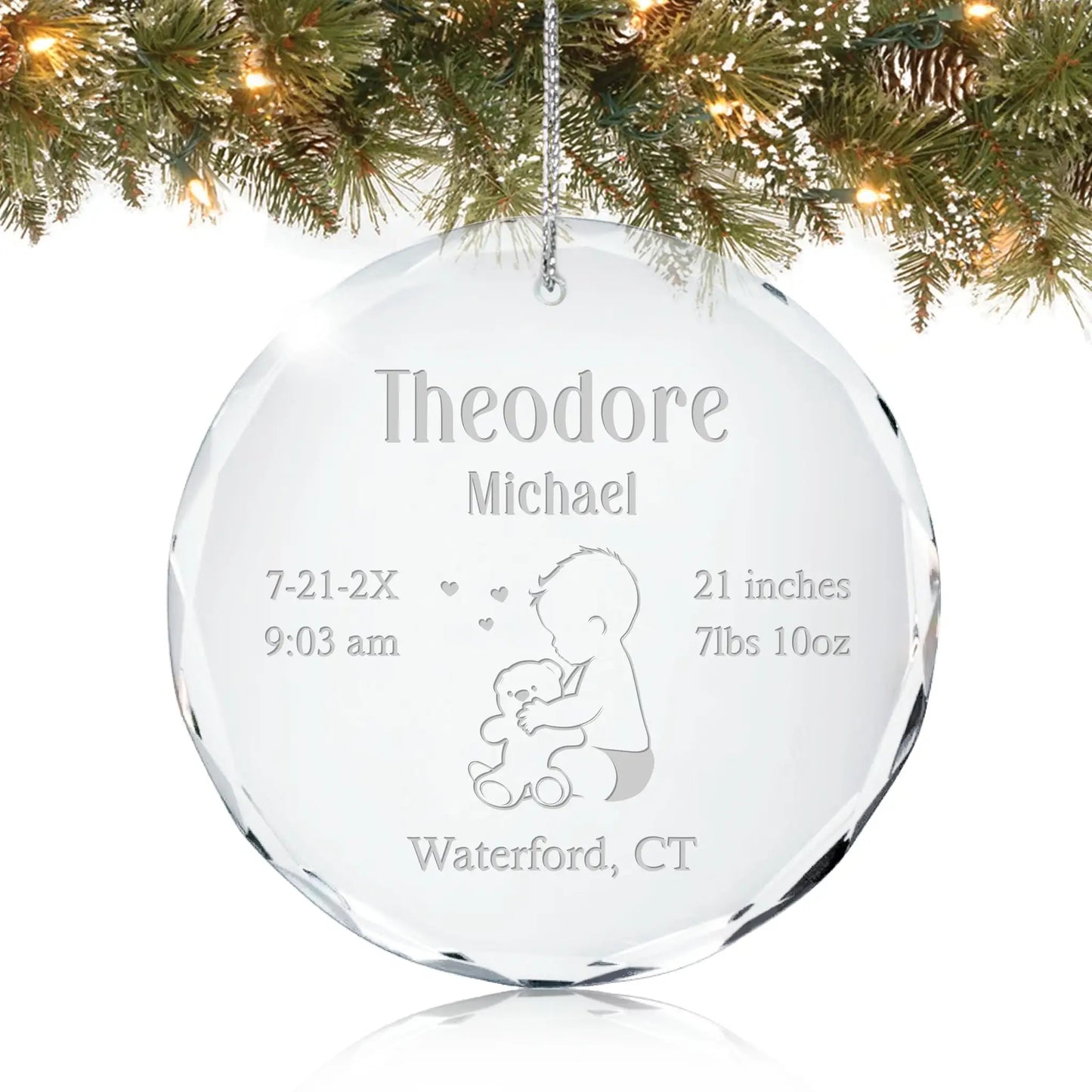 Baby's First Personalized Christmas Ornament - Baby Figure