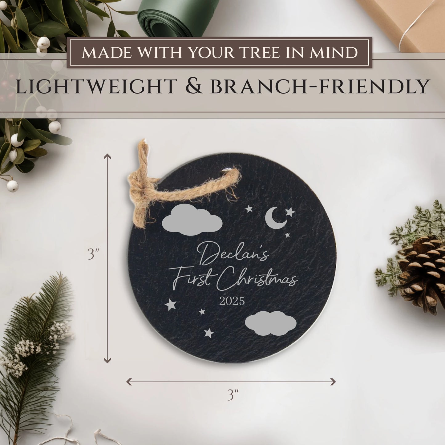 Baby’s First Christmas Personalized Ornament