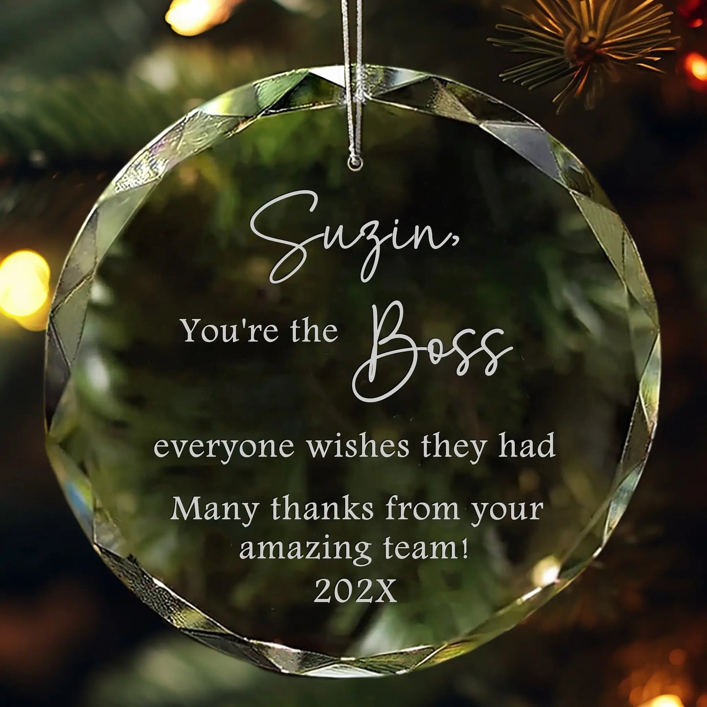 Best Boss Personalized Appreciation Ornament